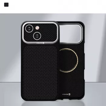 Evelatus Apple iPhone 15 Carbon Premium Edition MagSafe maciņš melns
