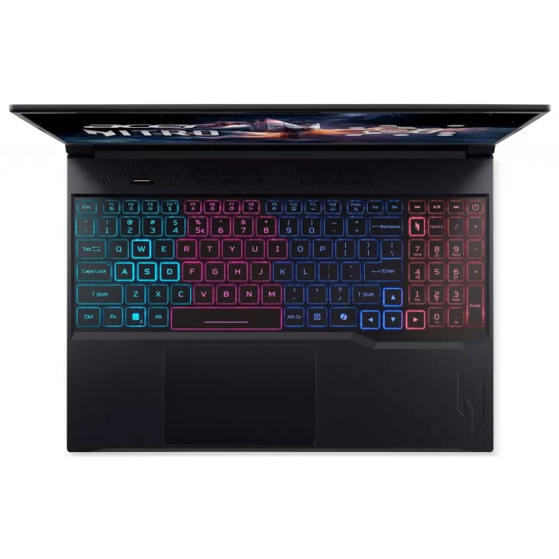 Acer Nitro V 16S AI spēļu klēpjdators - Ryzen AI 7 350, 16 inch WQXGA 165Hz, 16GB DDR5, 1TB SSD, NVIDIA GeForce RTX 5050, Windows 11 Pro, melns