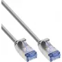 InLine® Slim Patch Cable U/FTP PiMf Cat.6A pelēks 7,5 m