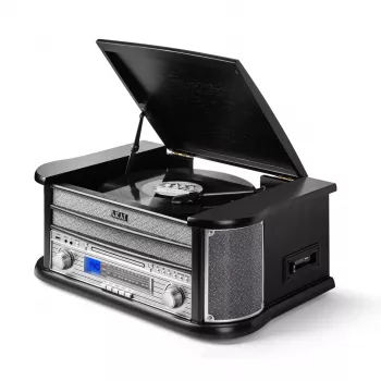 AKAI ATT-350CC atskaņotājs ar CD, kasešu un USB ierakstīšanas funkciju un AM/FM radio