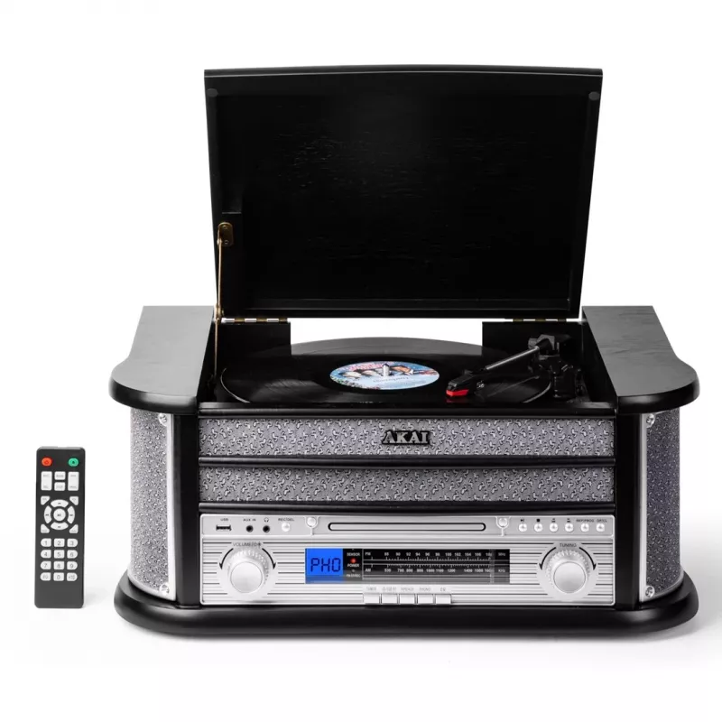 AKAI ATT-350CC atskaņotājs ar CD, kasešu un USB ierakstīšanas funkciju un AM/FM radio