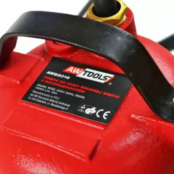 AWTOOLS 400460 Notekūdeņu sūknis ar smalcinātāju 850W - zemūdens fekāliju sūknis, 15000 L/h, 10 m spiediens, nerūsējošā tērauda smalcinātājs, automātiskais pludiņslēdzis, 10 m kabelis, IPX8