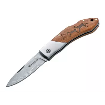Boker Magnum Caveman Damascus saliekamais nazis 01RY818DAM