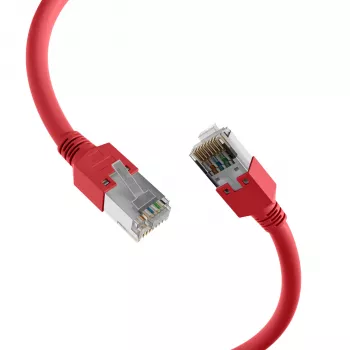 EFB Elektronik K2793.0,50 RJ45 krusteniskais savienojuma kabelis Cat.5e SF/UTP, Hirose TM11, Draka UC300, 0,5 m, sarkans