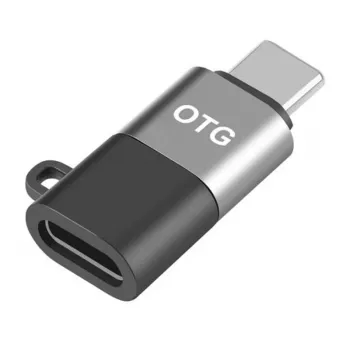 Puluz PU657B 8 kontaktu (Lightning) uz USB-C OTG adapteris (melns)