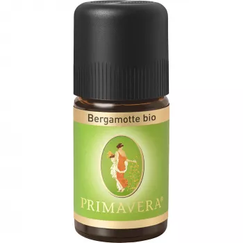PRIMAVERA Organiskā bergamotes ēteriskā eļļa, 5 ml, auksti spiesta, Citrus Bergamia, 100% tīra aromterapijai