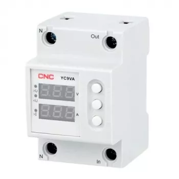 CNC EL240326 Sprieguma un strāvas uzraudzības relejs, 63A, 230V maiņstrāva, DIN sliedei