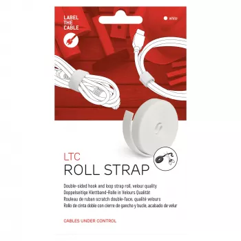 LABEL THE CABLE LTC PRO 25 m rullis, abpusēja lipīgā lente, balta