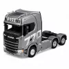 HUINA 32329 Scania 1:18 6 kanālu RC traktora kravas auto, pelēks/sudrabs