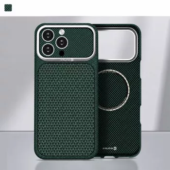 Evelatus Apple iPhone 17 Pro Max Carbon Premium Edition MagSafe maciņš zaļš