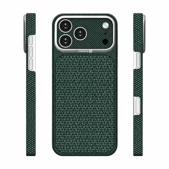 Evelatus Apple iPhone 17 Pro Max Carbon Premium Edition MagSafe maciņš zaļš