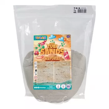 TUBAN TU3802 Natural Dynamic Sand 5 kg – veidojamas, neizžūstošas sensorās spēles smiltis bērniem no 3 gadiem