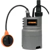 STHOR 79781 Netīrā ūdens sūknis 400W - iegremdējamais, 7500 L/h, 5m spiediena augstums, pludiņslēdzis, 10m kabelis