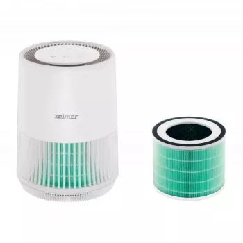 Zelmer ZPU5500 gaisa attīrītājs ar HEPA H13, UV-C un jonizatoru, 200 m³/h CADR, PM2.5 sensors, Auto režīms, telpām līdz 24 m²