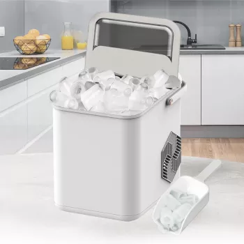 Maestro MR-821 ledus ražotājs 10-12 kg/24h, 2,2 l tvertne, lodes ledus, elektroniskā vadība, caurspīdīgs vāks