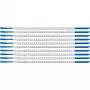 Brady SCN-07-1 klipu uzmavas vadu marķētājs, leģenda 1, balts, kabelim ar diametru 1,9-2,4 mm, 300 gab.