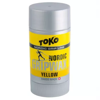 TOKO Carbon GripWax Yellow 25 g slēpju saķeres vasks distanču slēpošanai