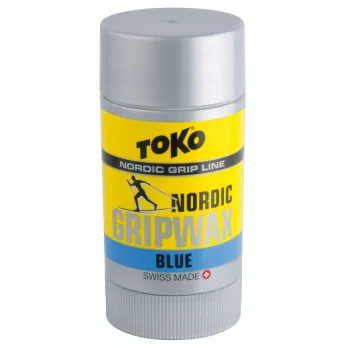 Toko Carbon GripWax Blue 25g - PFC nesaturošs slīdes vasks aukstam sniegam (-7°C līdz -2°C)