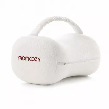 Momcozy EP001 Ergonomiskais atmiņas putu ceļgala spilvens sānu gulētājiem, krēmbalts