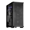 Zalman Z10 ATX Mid Tower korpuss, melns, rūdīts stikls, 4x ARGB ventilatori