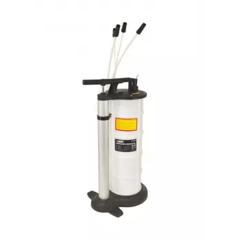 AWTOOLS AW15965 Manuālais šķidruma atsūcējs 9L - 3 zondes, -0.8 bar vakuums