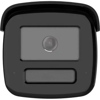Hikvision DS-2CD2T123G2-LIS2UY/SL(2.8mm) Melns 2MP ColorVu AcuSense fiksēta lodes tīkla kamera ar divvirzienu audio un zibspuldzi