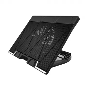 Zalman ZM-NS3000 17 collu 200mm ventilators ar baltu LED dzesētājs klēpjdatoriem