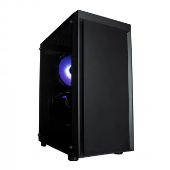 Zalman T3 PLUS mATX Mini Tower korpuss, melns, akrila logs, 2 ventilatori