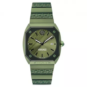 Versace VE8F00324 vīriešu Šveices kvarca hronogrāfa pulkstenis 44mm nerūsējošais tērauds, melns ciparnīca