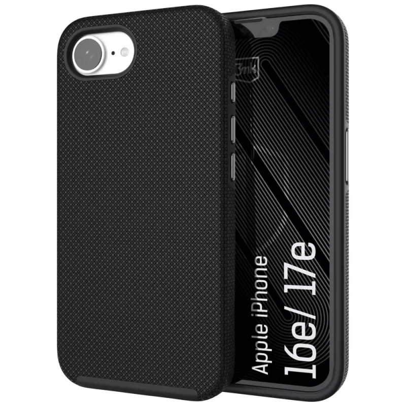 3MK Fortis MagCase Apple iPhone 16e / 17e — melns