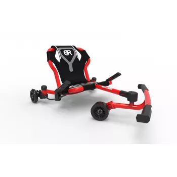 EzyRoller Drifter X ar kāju piedziņu braucamais drifta kartings bērniem no 4 līdz 12+ gadiem, sarkans