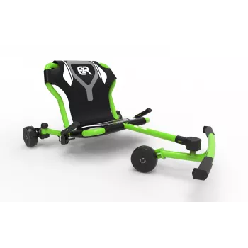 EzyRoller Drifter Pro X ar kājām darbināms drifta gokarts no 10 gadiem - zaļš