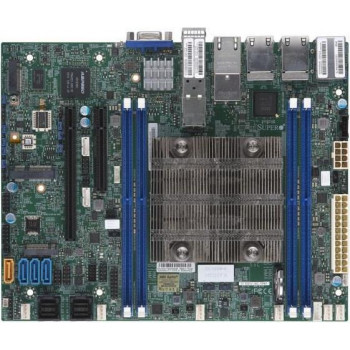Supermicro X11SDV-16C-TP8F mātesplate Mini-ITX ar Intel Xeon D-2183IT, 16 kodoliem, 2x 10GbE, 2x 1GbE, IPMI, M.2, U.2, PCIe 3.0 x16 (bulk pack)
