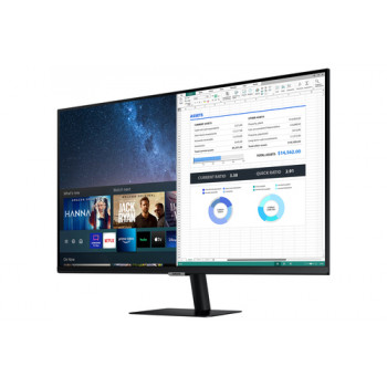Samsung S27AM502NR 27 collu Full HD viedais monitors ar Tizen OS, HDR10, Wireless DeX, AirPlay 2 un iebūvētiem skaļruņiem