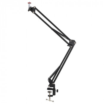 Hama Arm 700 – elastīgs grozāms stiprinājuma komplekts, 350 mm, galda skava, 1/4 collu vītne, melns