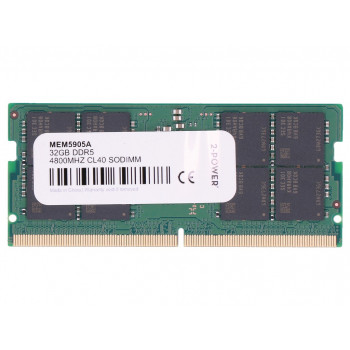 2-POWER CL40 SoDIMM 32 GB DDR5 atmiņas modulis