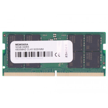 2-POWER CL40 SoDIMM 32 GB DDR5 atmiņas modulis