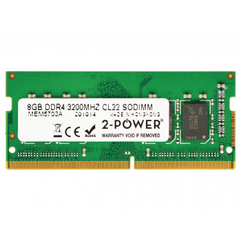 2-power 2P-KVR32S22S8/8 - 8 GB DDR4-3200 SO-DIMM atmiņas modulis