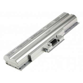 2-Power 2P-VGPBPS13A/B.CE7 6 šūnu litija jonu klēpjdatora akumulators Sony Vaio VGN-CS11 sērijai, 11.1V, 4400mAh, 49Wh, sudraba krāsā