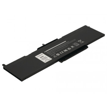 2-Power 2P-VG93N galvenais akumulatora bloks Dell Precision 3520 - 6 šūnu Li-Ion, 68Wh, 5965mAh, 11.4V, melns