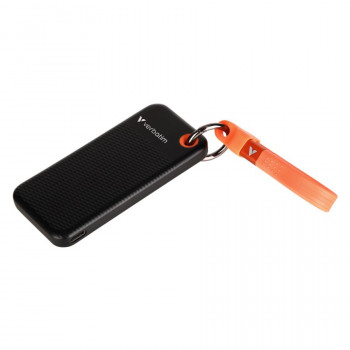 Verbatim 32435 Pocket SSD, 128 GB, USB Type-C, USB 3.2 Gen 2, 1000 MB/s, Melns/Oranžs