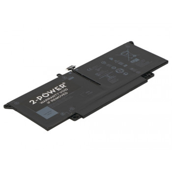 2-Power Dell Latitude 7310 galvenais akumulatora bloks (2P-YY3GJ) - 60Wh, 4 šūnu Li-Po