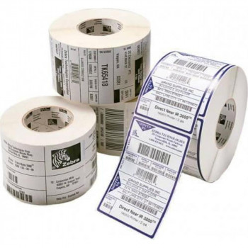 Zebra Z-Ultimate 3000T baltā termopārsūtīšanas etiķete 51x10 mm, pastāvīga līme, matēta virsma, 6 ruļļi