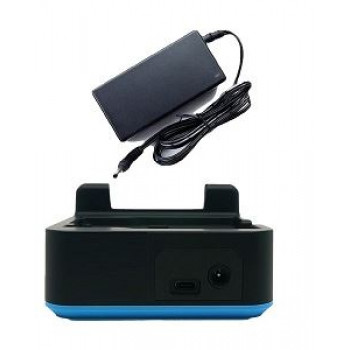 Unitech PA768 1-Slot USB šūpulis ar barošanas bloku 5V/6A