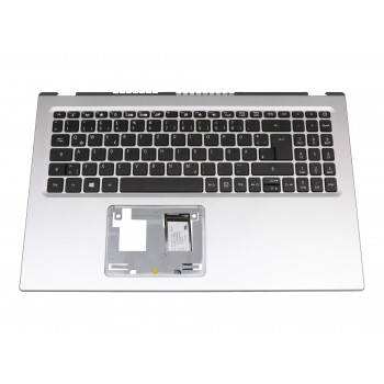 Acer augšējais vāks ar vācu tastatūru, sudraba krāsā