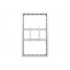 M PRO SERIES - 6U sienas skapis mazs balts