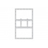 M PRO SERIES - 6U sienas skapis mazs balts