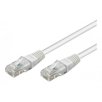 Goobay CAT 6 U/UTP CCA 5m balts tīkla kabelis