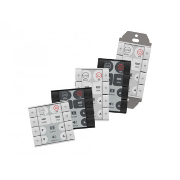 Biamp Impera Sierra II 8EUW 8 pogu vadības panelis ar PoE, balts