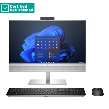 Atjaunots sudraba HP Elite 840 G9 AIO All-In-One 24 - i5-14600, 8GB, 256GB SSD, 23,8 collu FHD skārienjūtīgs pretatspīduma ekrāns, regulējams augstumā, Win 11 Pro, 1 gada garantija